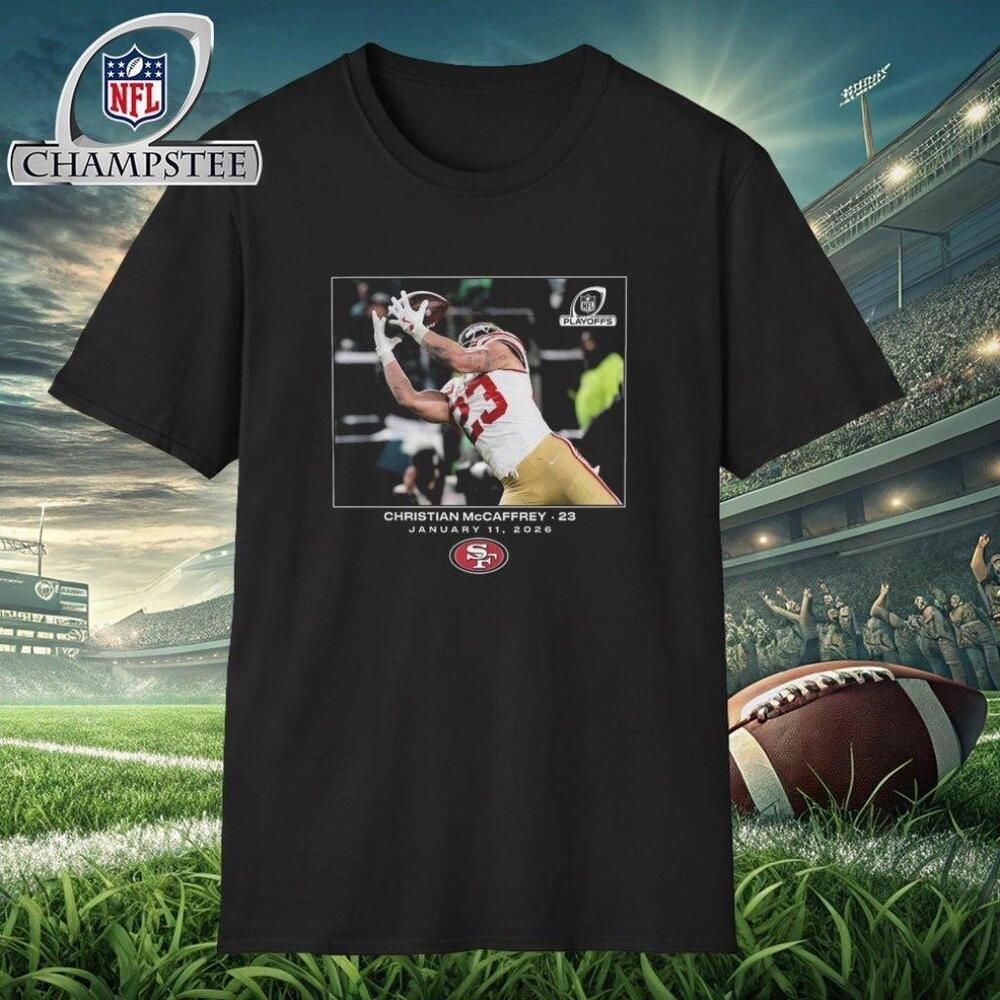 Christian Mccaffrey San Francisco 49Ers Nfl Flash Features Wild Card T-Shirt